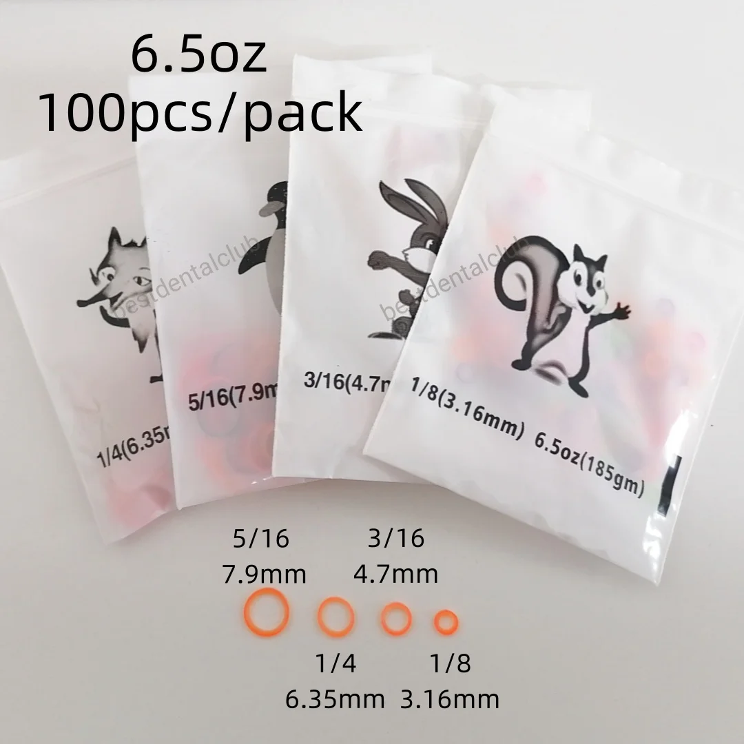 10 упаковок/1000 шт. разноцветные эластичные резинки галстуки для лигатуры 6 5 унций 4