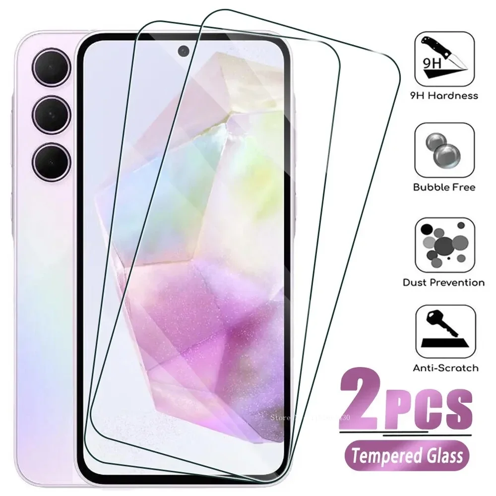 Закаленное стекло для Samsung Galaxy A13 A55 A35 A25 A15 A53 A73 2 шт.