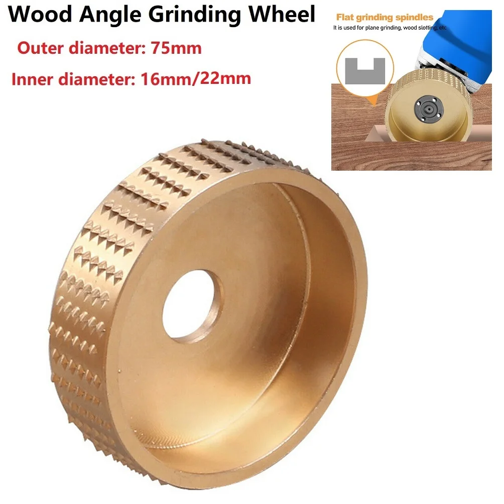 

Grinding Wheel Round Wood Grinder Tungsten Carbide 45 Steel Disc 3 Inch Shaping Abrasive Disc 16/22mm Hole 25mm Depth Polishing