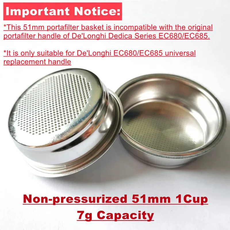 

Бездонный портафильтр для Delonghi EC685/EC680 из стали и дерева