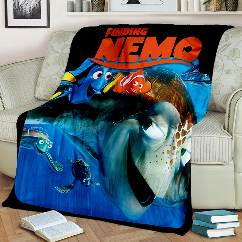 Новинка 2025 года мягкое фланелевое одеяло с рисунком Диснея Поиск Немо Подводный
