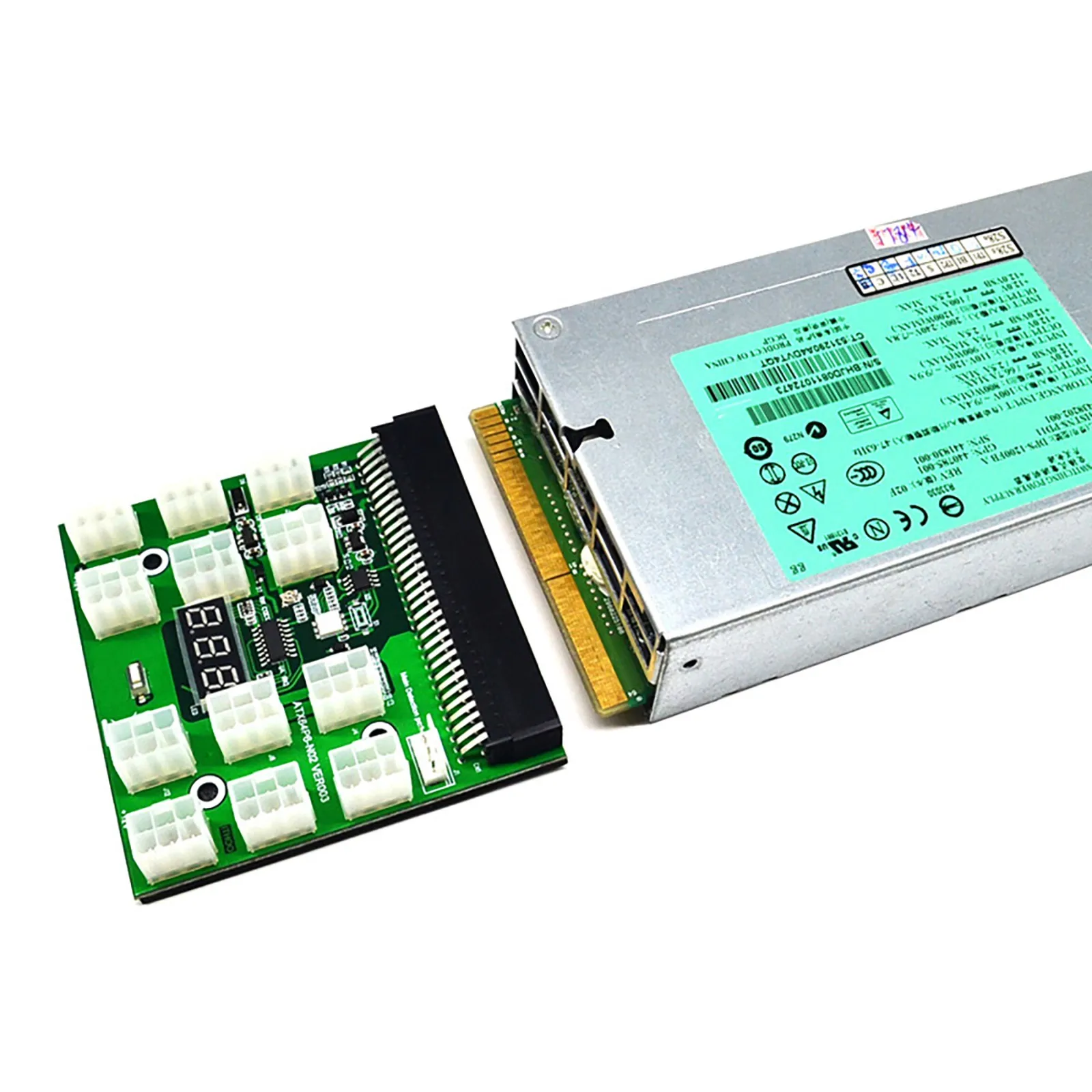 

Fast Deliver Pci-e Power Adapter Board 12 * 6pin12v High-power Power Adapter Card Graphic Po Complemento de computadora PCI-E
