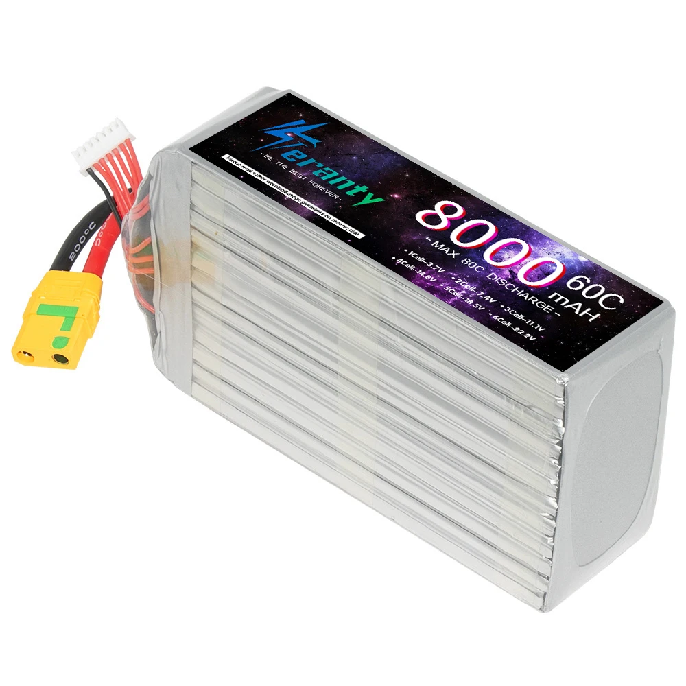 TERANTY 22 2 В 8000 мАч 60C Lipo аккумулятор для радиоуправляемого квадрокоптера вертолета