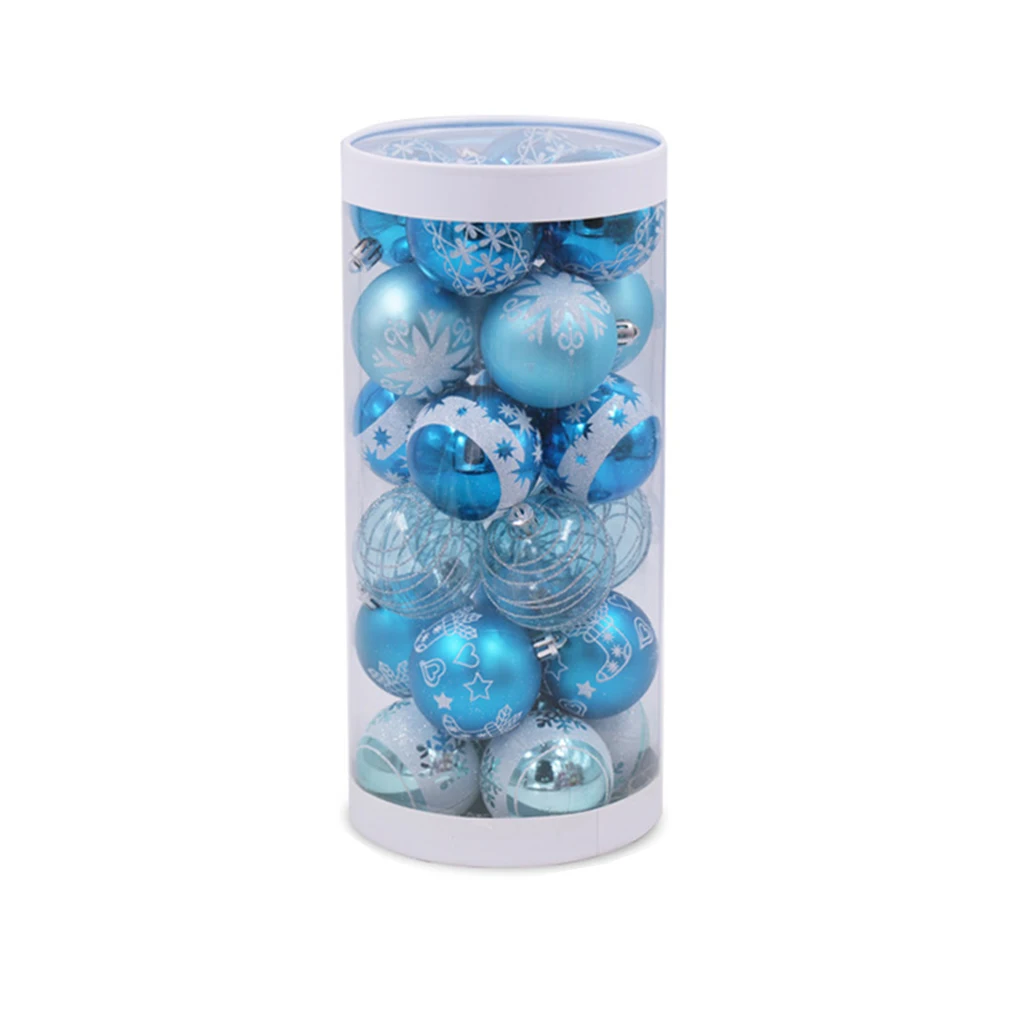 

Pack of 24 6cm Merry Christmas Balls Xmas Hanging Party Holiday Festival Atmospheres Decoration Indoor Ornament Decor