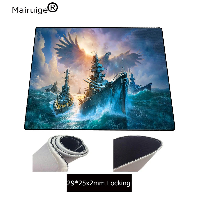 

Small mousepad WORLDOF WARSHIPS LEGENDSS mousepad aircraft carrier battleship game keyboard accessories xl table pad mouse mat