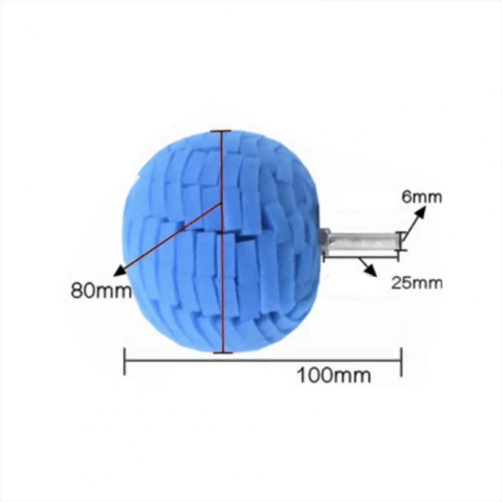 

Portable Buffing Ball Solid Color Buffing Polishing Ball Abrasion-Resistant Vehicle Buffing Ball Cleaning Tool