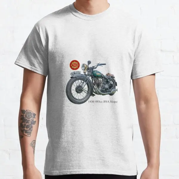

1930 493cc BSA Sloper футболка для Bakker BMW Benelli AC Boxer HONDA Ghezzi