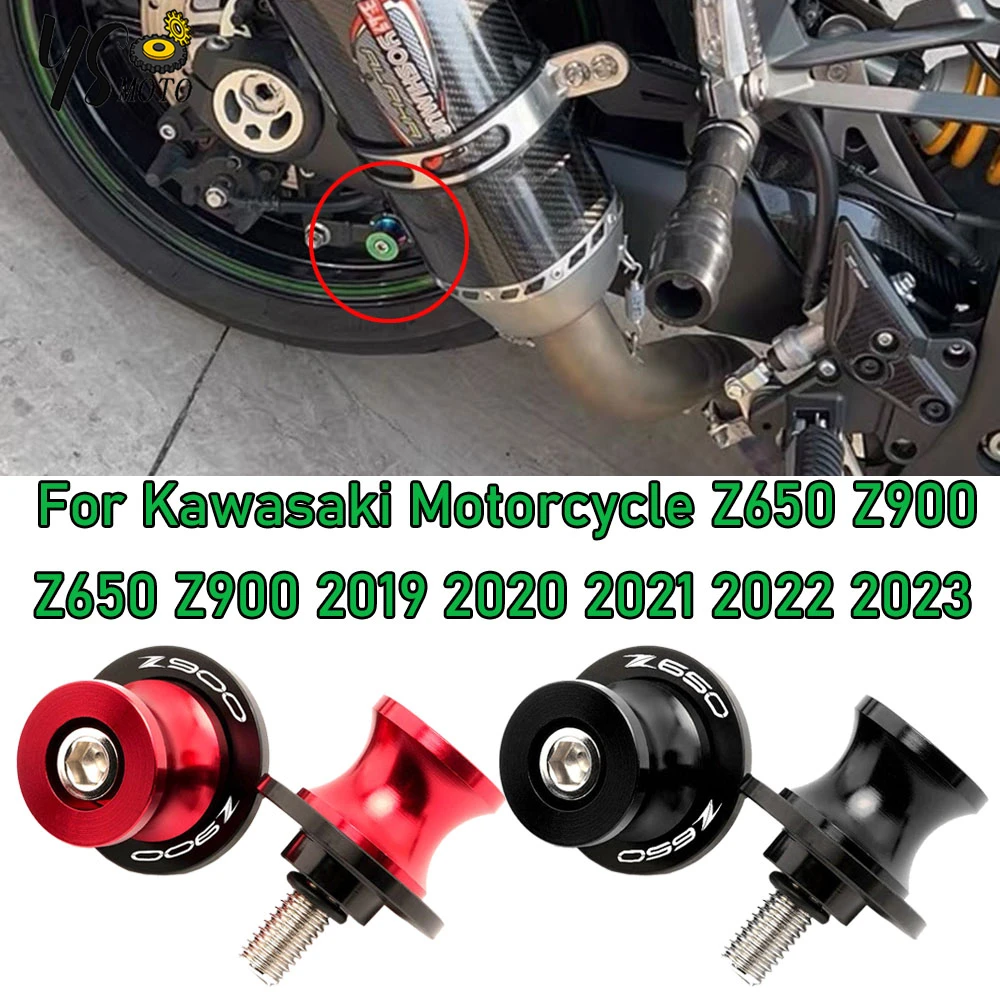 

8Color New For kawasaki Z900 Z 900 Z650 Z 650 2019 2020 2022 2023 8MM Motorcycle Accessories Swingarm Spools slider stand screws