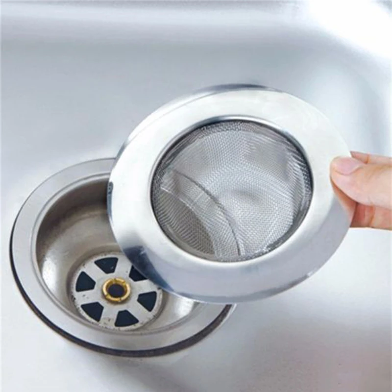 

Kitchen Sink Filter Bathtub Hair Catcher Stopper Shower Drain Hole Filter Strainer Stainless Steel Sewer Outfall Filter