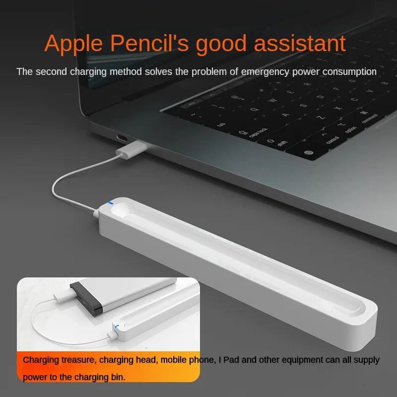 

Зарядный чехол для стилуса Apple Pencil 2-го поколения для IPad Air 4/5 Pro 11/12.9 Mini 6, беспроводной магнитный чехол для зарядки