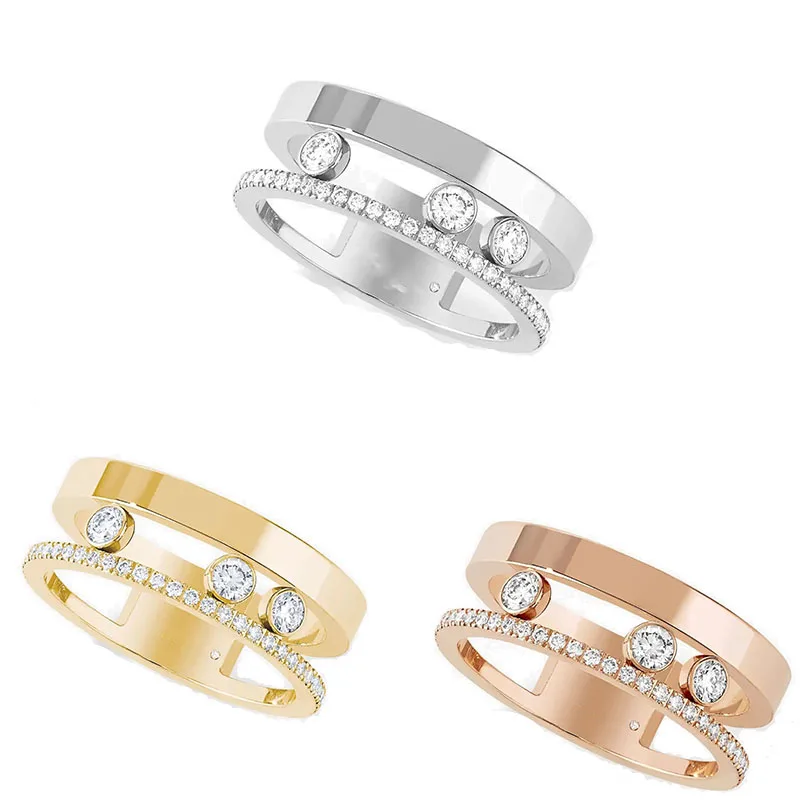 

French Luxury Brand Jewelry 925 Sterling Silver Sweethearts Ring Higher Quality Suitable For Party Wedding Scenes