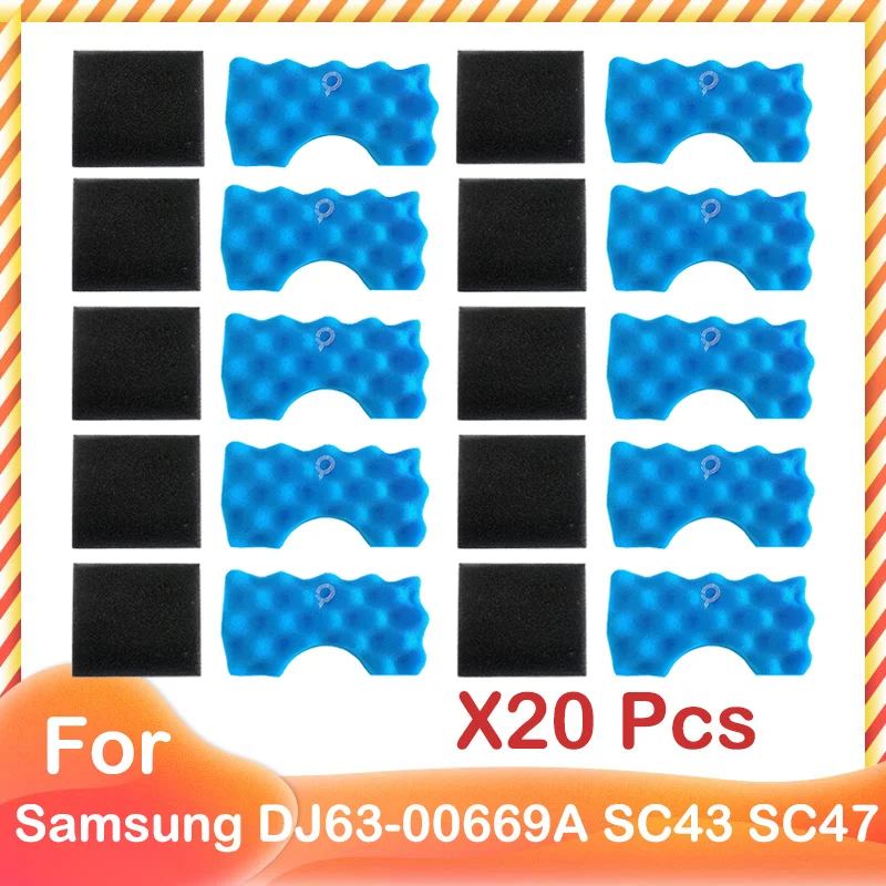 

For Samsung DJ63-00669A SC43 SC44 SC45 SC46 SC47 Series Robot Vacuum Cleaner Parts Dust Hepa Filter and Sponge Filter Kits