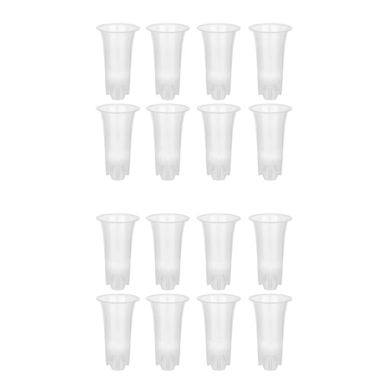 

Прозрачный цветочный горшок, 5 дюймов, 16 шт., пластиковая фотография с отверстиями, высокие горшки для растений, украшение для дома, цветочного магазина