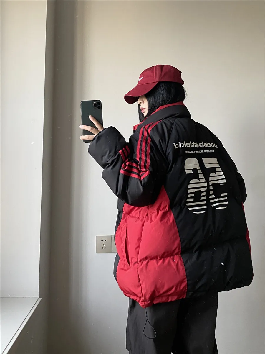 Rcmnss Американская винтажная национальная модная пара Куртка на хлопковой