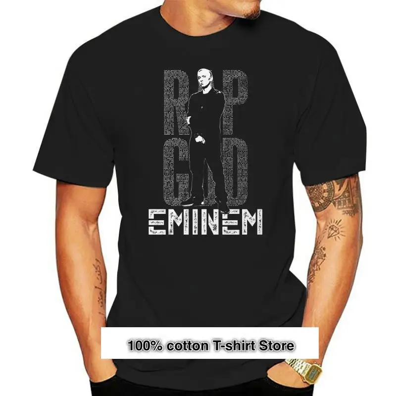

Camiseta Rapgod de Hip Hop para hombres, prenda de vestir, hecha a mano, con cuello redondo, de algodón Natural, de talla grande