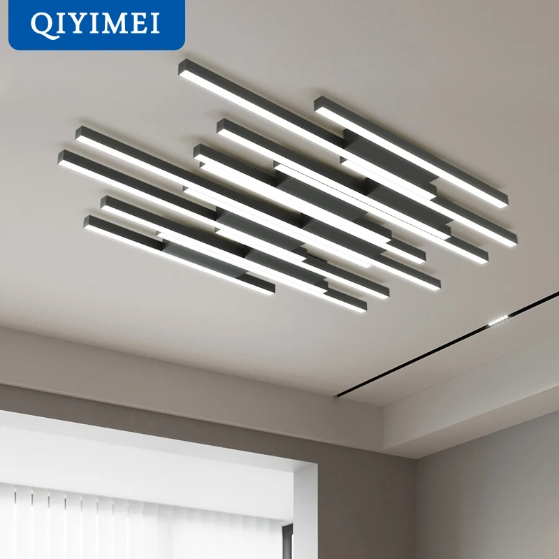 

Modern Chandelier For Bedroom Study Hall Indoor Lighting Lamps Luster Fixtures Line Design Decor drop shipping AC85-260V