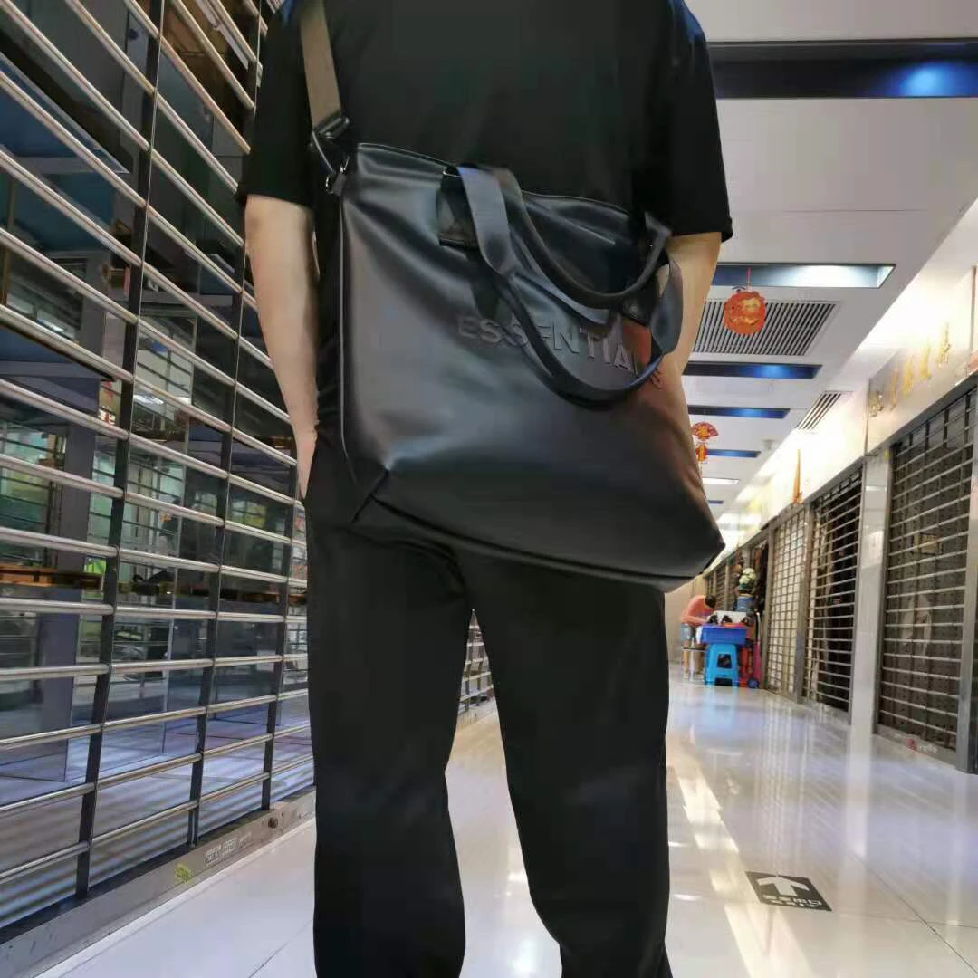 Essentials Men Casual Large Capacity Tote Bag Designer Leather Shoulder Crossbody Bags Luxury Big Shopper Bags Women Handbags