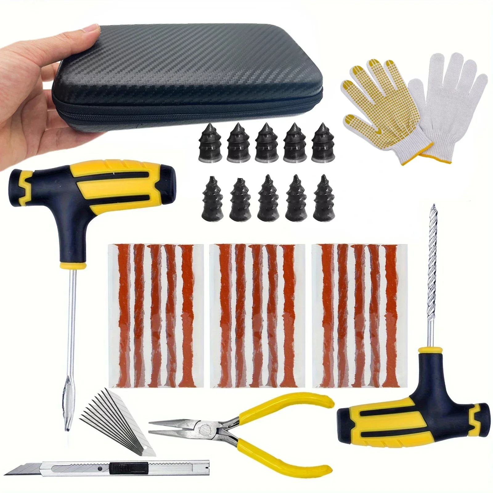 Комплект для ремонта шин мотоцикла инструмент проколов автомобиля аварийный