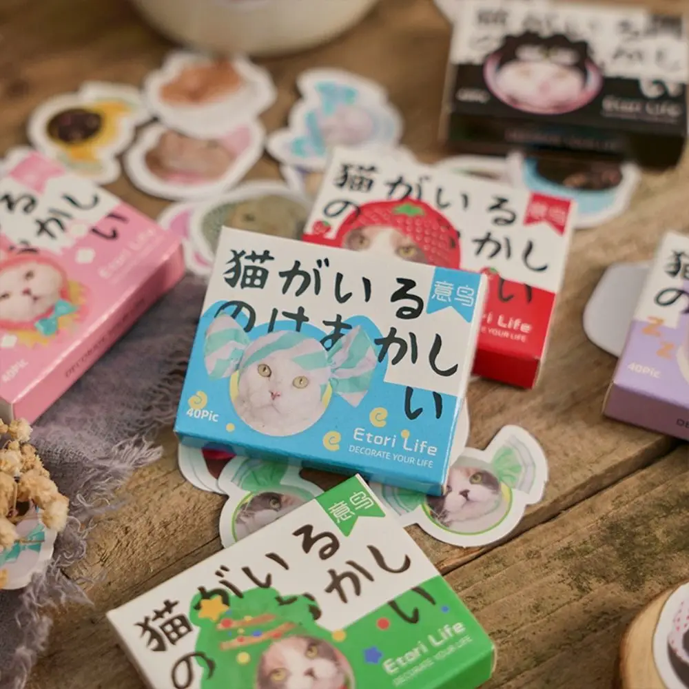 

Labels Stickers Cellphone Sealing Stickers Decorative Stationery Stickers Set Jounary Diary Stickers Kawaii Kitty Sticker