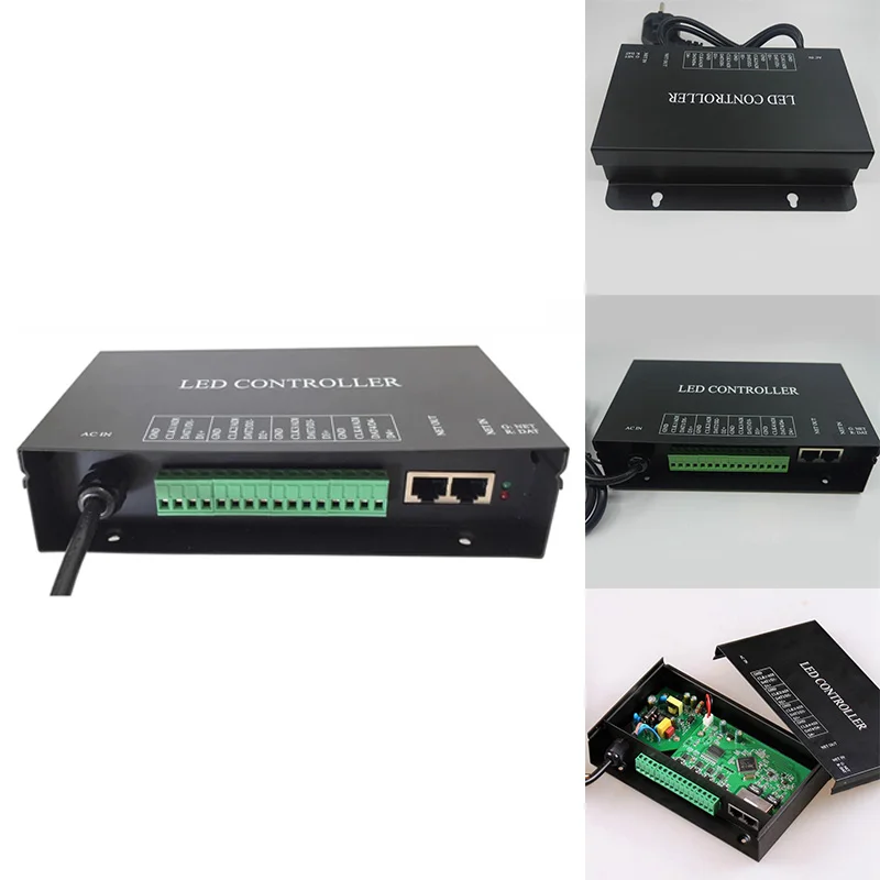 Фото Светодиодный контроллер Artnet DMX Artnet Controller WS2801 WS2811 Artnet Madrix Светодиодный пиксельный контроллер для гирлянд №3