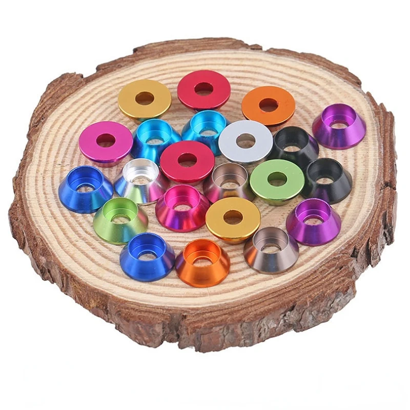 

M2-M4 /10PCS Aluminum Alloy Cup Head Washers Multiple Colour