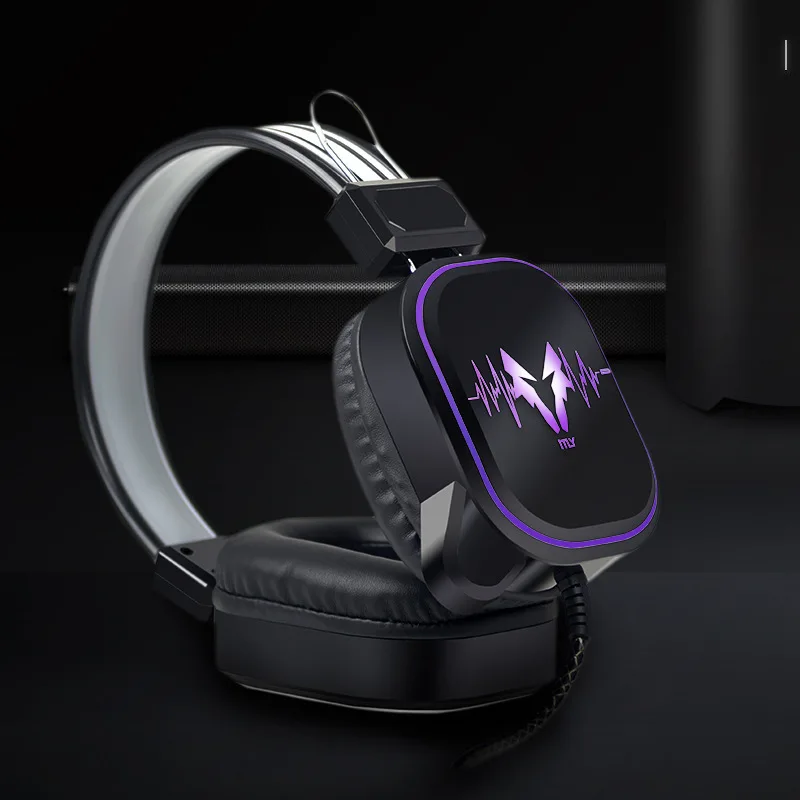 DS-100 светящиеся Игровые наушники PUBG компьютерные с сабвуфером музыкальная