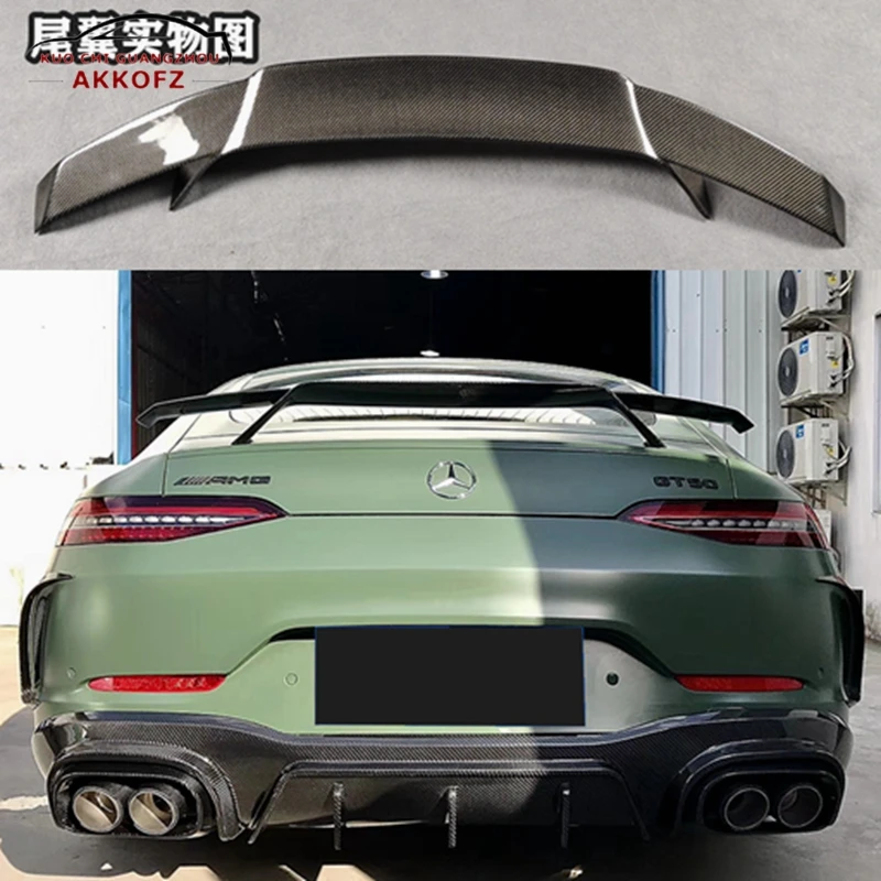 Для Benz AMG GT43 GT50 GT53 4-дверный OEM Стиль 2019-2022 Карбоновый Стайлинг автомобиля Boot Racing GT