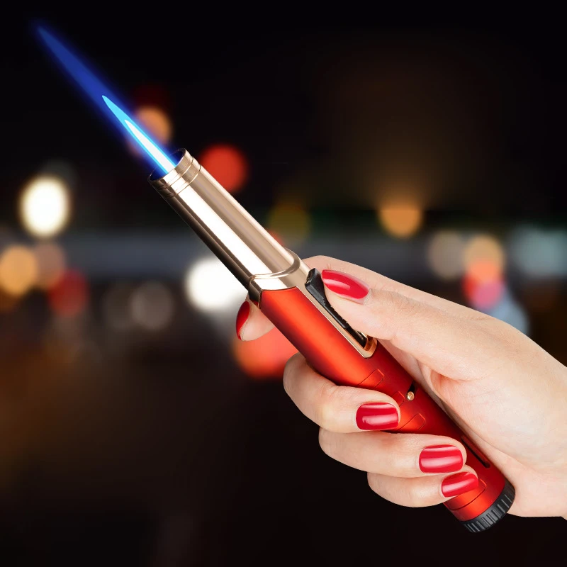 

Portable Blue Flame Spray Gun New Windproof 1300 ° High Temperature Welding Gun Butane Gas Outdoor Kitchen Igniter
