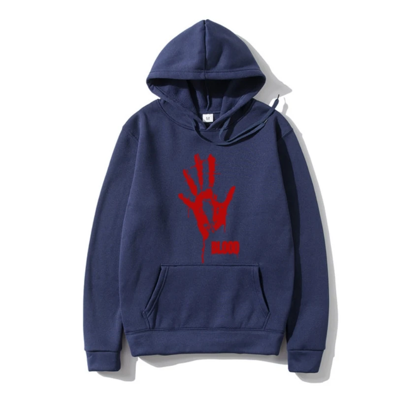

Horror Blood Hand Men Buffty Vampire Knigh Black Hoodie Outerwear Pure Cotton Comfortable Sweatshir Summer Popular Fleece