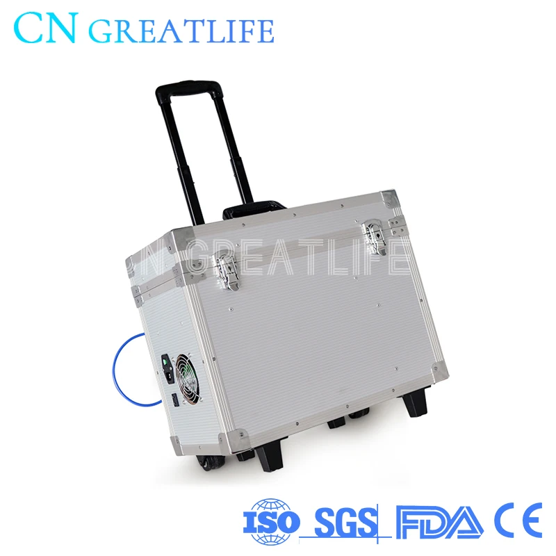 

Multi-functional Portable Dental Unit Dental Portable Unit with Air Compressor Ultrasonic Scaler Curing Light Handpiece Tubes