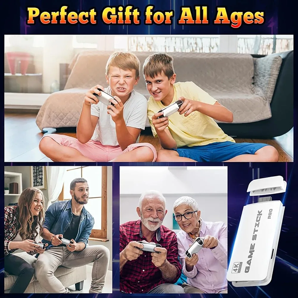 Фото Игровая приставка M15 Ultra 2.4G с беспроводным джойстиком, HDMI, ретро-консоль, Plug and Play, встроенные 20000+ классических игр, не требует загрузки системы. №2