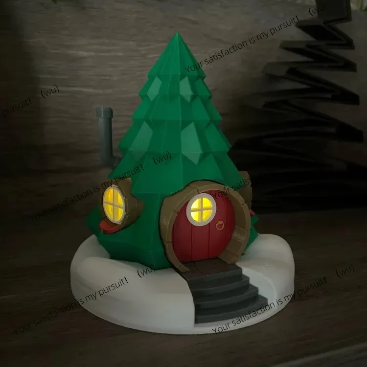 Фото Weihnachts-Керzen-Haus Рождественский свечной домик со светодиодной подсветкой №3