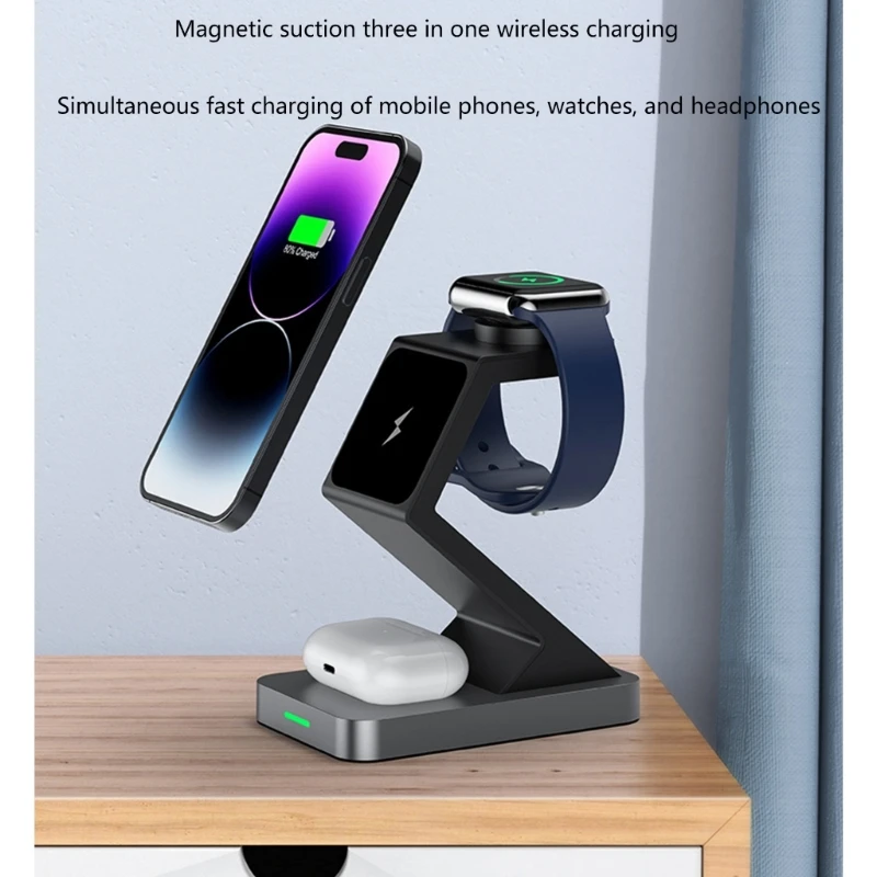 

For Phone USB Charging Cable Bracket Power Adapter Cord 15W Three-in-one