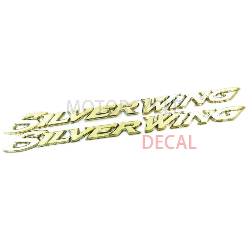 

Для Honda Silver Wing GT 250 400 600 хром/Золотой абс пластиковые наклейки эмблема мотоцикла бензобака топливный значок наклейки с буквами