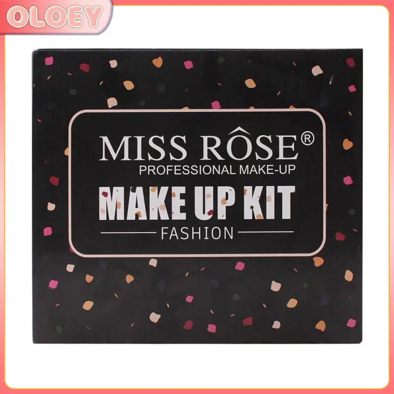 

MISS ROSE Makeup Set Matte Silky Eyeshadow Palette Not Easy to Discolor Lipstick Gift Box Long Lasting Shimmer Eye Shadow TSLM2