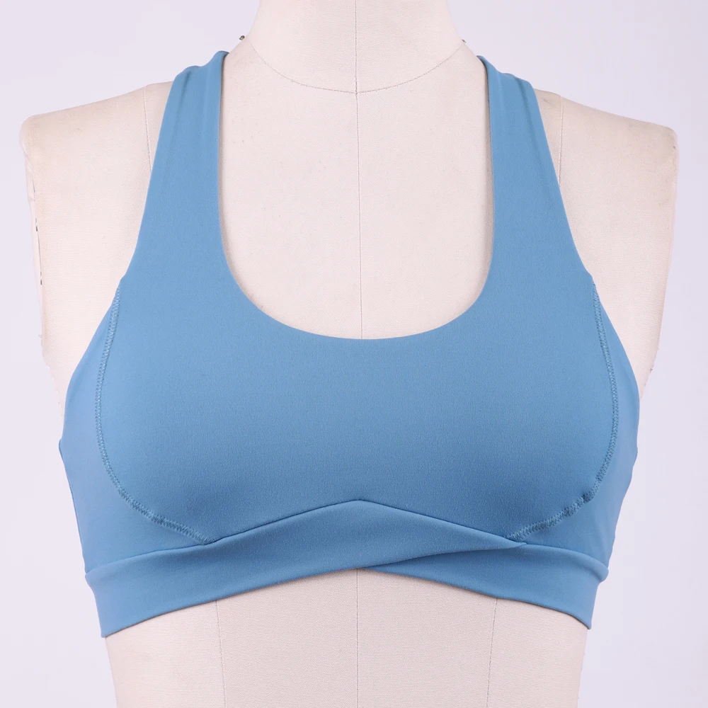 

Women Running Shockproof Fitness Sports Underwear Breathable Mesh Hollowed-Out Backless Yoga Bra