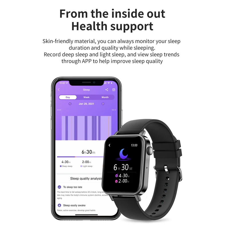 L17 Smart Watch Bluetooth Call Heart Rate Blood Oxygen 1.69 Color Male Wrist Watch Screen Full Touch Smartwatch for Women Men