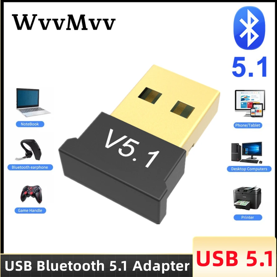 USB Bluetooth 5.1 Adapter Transmitter Receiver Bluetooth Aud
