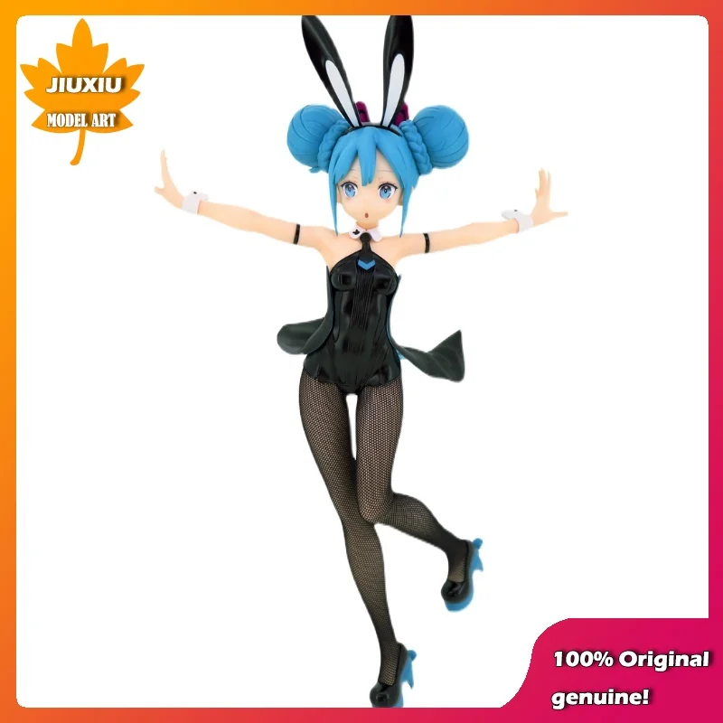 

100% Original:Cute girl Miku Black Bunny Girl 30cm PVC Action Figure Anime Figure Model Toys Figure Collection Doll Gift