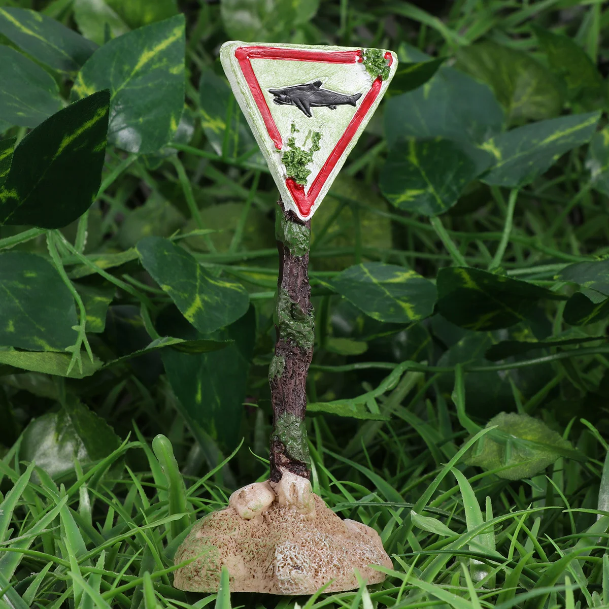 

Miniture Decoration Resin Aquarium Ornament DIY Ornament Ornaments Underwater Coraline Decor Fish Tank Decorations Warning Sign