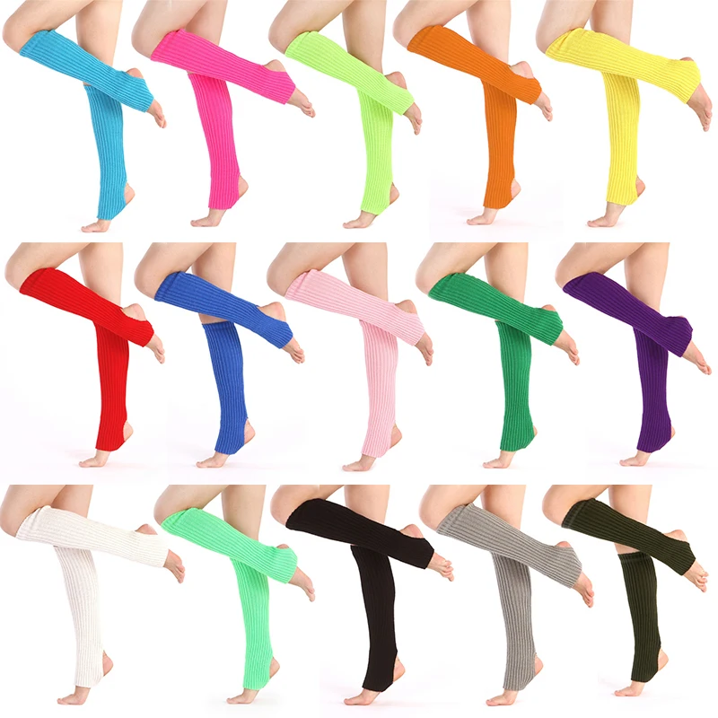 

Winter Woman Yoga Warm Socks Female Knitted Leg Warmers Boot Socks Gym Fitness Dance Ballet Exercising Sports Protection Hose
