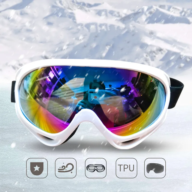 

Outdoor Ski Snowborad Goggles Windproof Skiing Motorcycle Snow Glasses Dustproof Cycling Men Women Anti-Fog Goggles