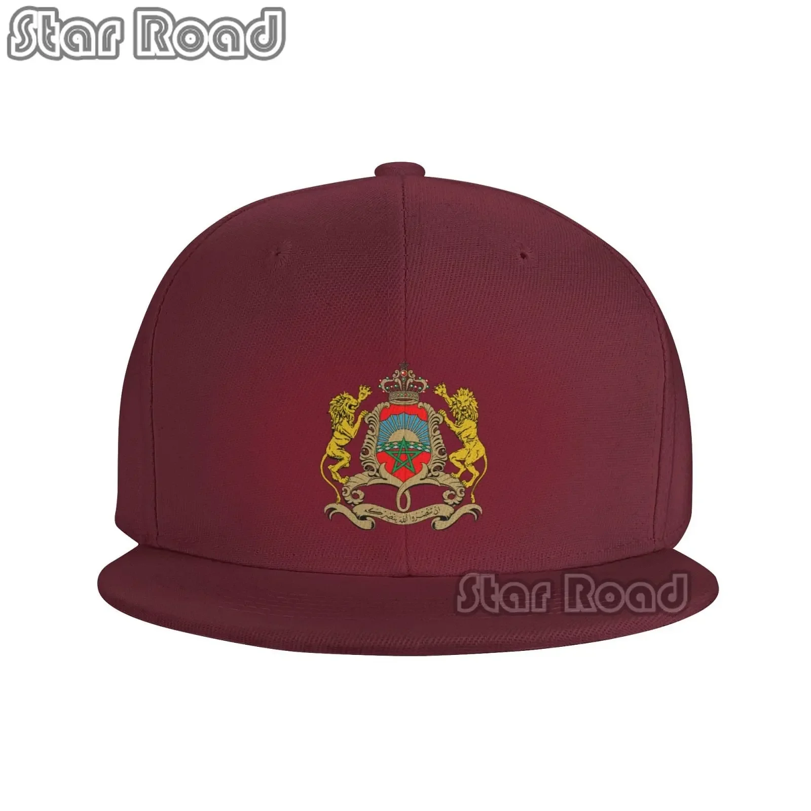 Бейсболка с флагом Марокко Регулируемая Кепка от солнца для мужчин и женщин