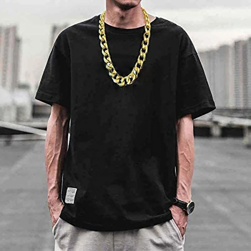 

Papper Gold Chain Exaggerated Rapper Costume Accessories Gangster Necklaces