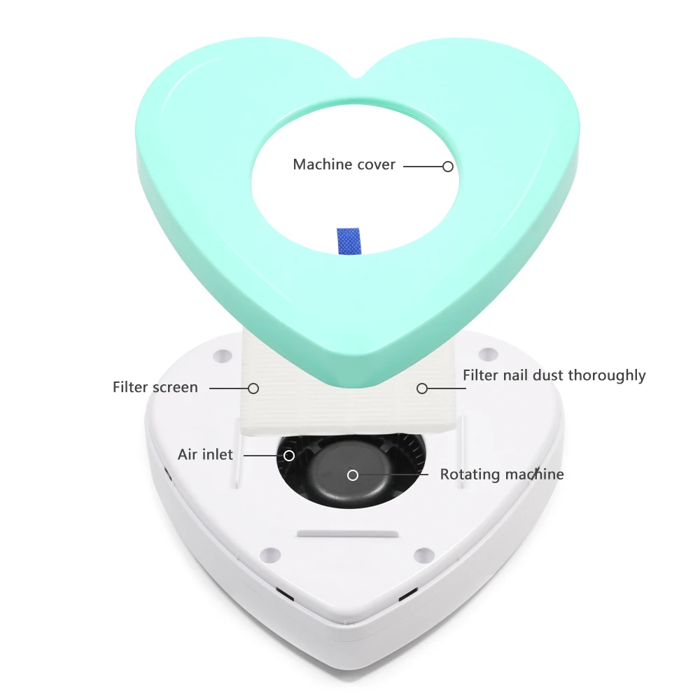 Пылесос Электрический Маникюрный со съемным фильтром и вентилятором