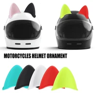 ad motorcycle helmet cat ears cute decoration style electric car motocross stickers driving stylish universal helmet accessories
