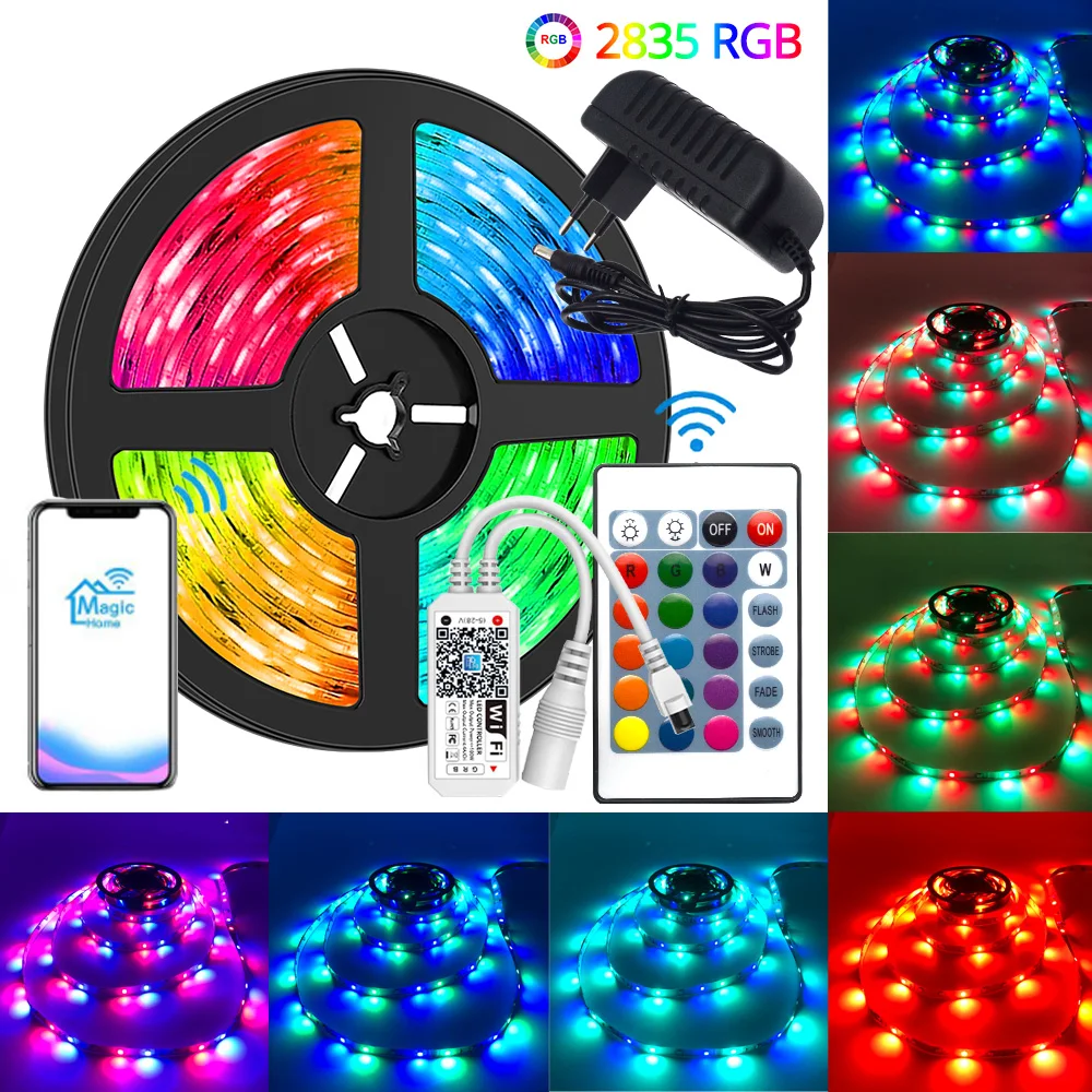 

Водонепроницаесветодиодный светодиодная RGB лента с Wi-Fi, 5-20 м, 12 В