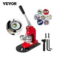 vevor 25 75mm badge maker machine diy button pin broochs press making tool with 500 or 1000pcs circle manufacture button parts