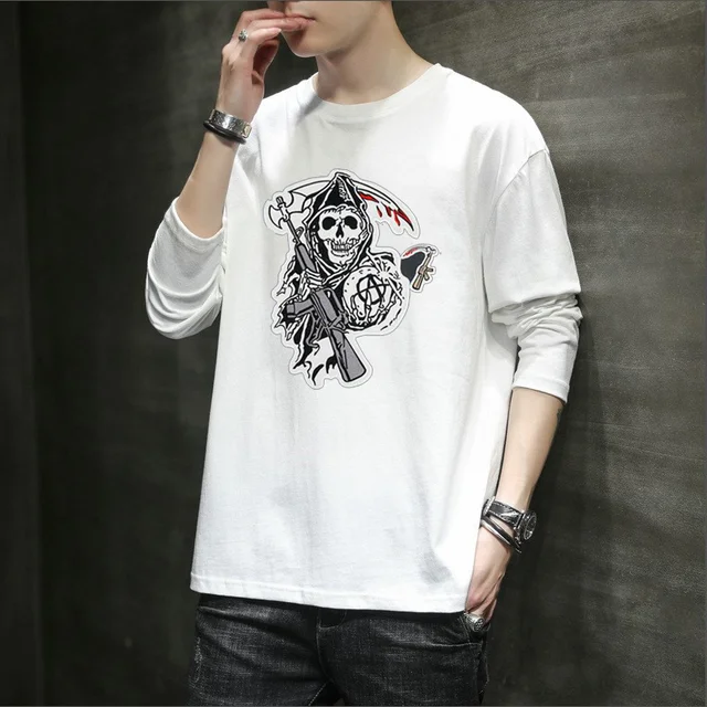 

SOA anarchic children's new fashion samcro men's sportswear men's casual Sweatshirt Pullover fleece hip hop warm T-shirt
