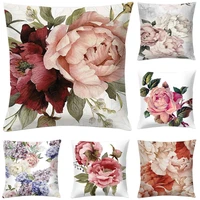 cushion slipcover pretty square decorative tear resistant floral pattern pillow case for sofa pillow case pillow sham